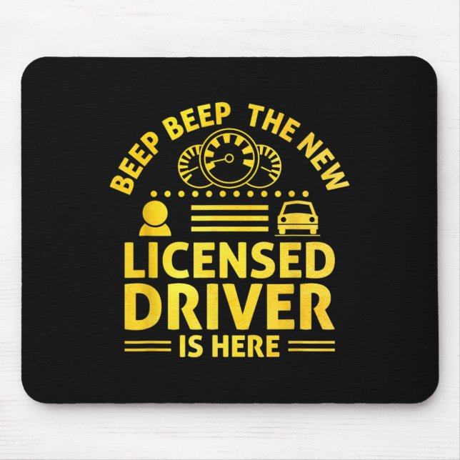 Tapis De Souris Driving License Ped New Driver Permit Driving Scho (Devant)