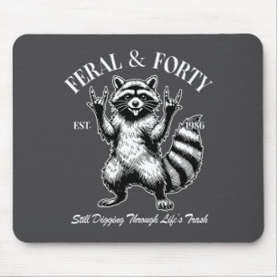 Tapis De Souris Drôle 40e anniversaire Ét 1986 Féral & Quarant