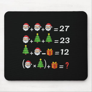 Tapis De Souris Drôle 67 Mème Noël Prof de Maths Santa Six Sept