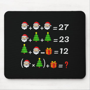 Tapis De Souris Drôle 67 Meme Noël Prof de Maths Santa Six Sept