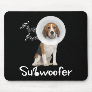 Tapis De Souris Drôle Beagle Amoureux des chiens sous-Woofer Cade