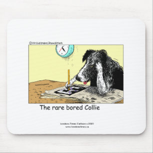 Tapis De Souris Drôle Bordure Collie Pad