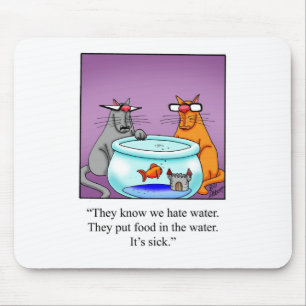 Tapis De Souris Drôle cadeau de dessin animé pour chats !