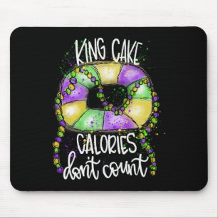 Tapis De Souris Drôle Calories de gâteau King ne comptent pas Mard