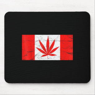 Tapis De Souris Drôle Canada & feuille de cannabis ! Nouveau drape