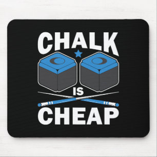 Tapis De Souris Drôle Chalk Est Bon Marché Joueur Billard Billard
