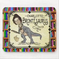 Drôle Charlotte Bronte Saurus Dinosaur Lecteur de 