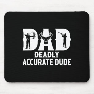 Tapis De Souris Drôle Chasse aux Cerfs Papa Mort Accurate Cool F