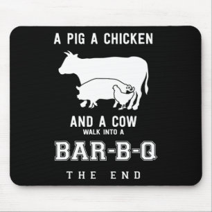 Tapis De Souris Drôle Cochon Poulet Vache Histoire De Bbq Master R