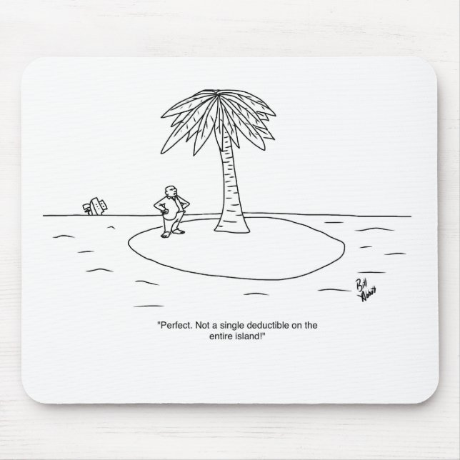 Tapis De Souris Drôle comptable cadeau d'entreprise! (Devant)