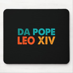 Tapis De Souris Drôle Cool Retro Da Pope Tee Nouveau Pape Leo Xiv 