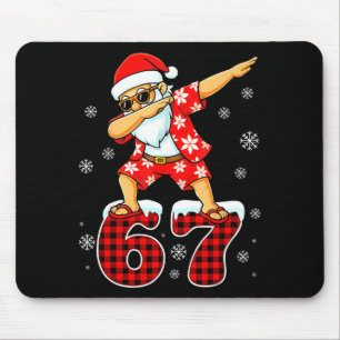 Tapis De Souris Drôle Cool Santa Dabbing Hawaii 67 Meme Noël