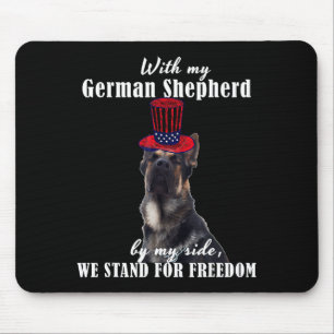 Tapis De Souris Drôle d'allemand américain citations chiens Allema