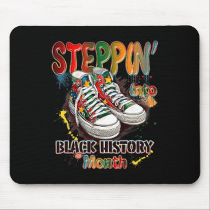 Tapis De Souris Drôle de chaussures pour le mois de l'histoire des