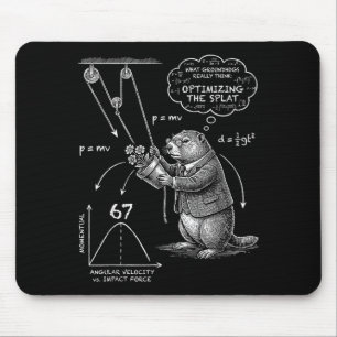 Tapis De Souris Drôle de jour de la marmotte 67 Mème Ce que les ma