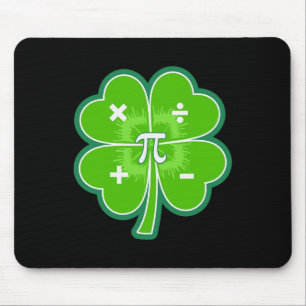 Tapis De Souris Drôle de jour de Pi Math Patricks Chance Shamrock