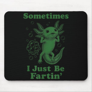 Tapis De Souris Drôle de petit axolotl pet petant je fais des pets