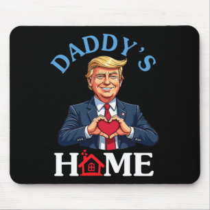 Tapis De Souris Drôle de style Trump Mains en forme de cœur Papa e