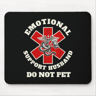 Tapis De Souris Drôle Emotionnel Ne Pet Pas Soutien Émotionnel Hus