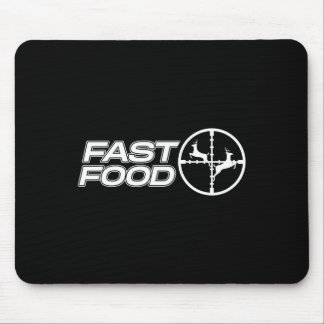 Tapis De Souris Drôle Fast Food Deer Chasse Cadeau Pour Chasseurs 