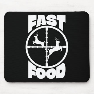 Tapis De Souris Drôle Fast Food Deer Chasse Cadeau Pour Chasseurs 