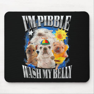 Tapis De Souris Drôle Je Suis Chien Pibble Chiots Laver Nettoyer M