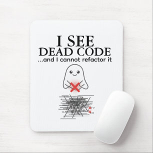 Tapis De Souris Drôle Je vois Dead Code Programmer Mouse Pad