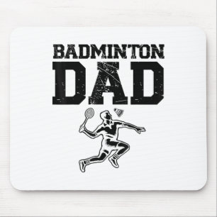 Tapis De Souris Drôle Joueur Badminton Love Shuttle Design 9