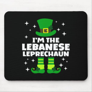 Tapis De Souris Drôle Leprechaun irlandais Lenese St Patricks Day