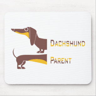 Tapis De Souris Drôle mignon dachshund pour parent chien long