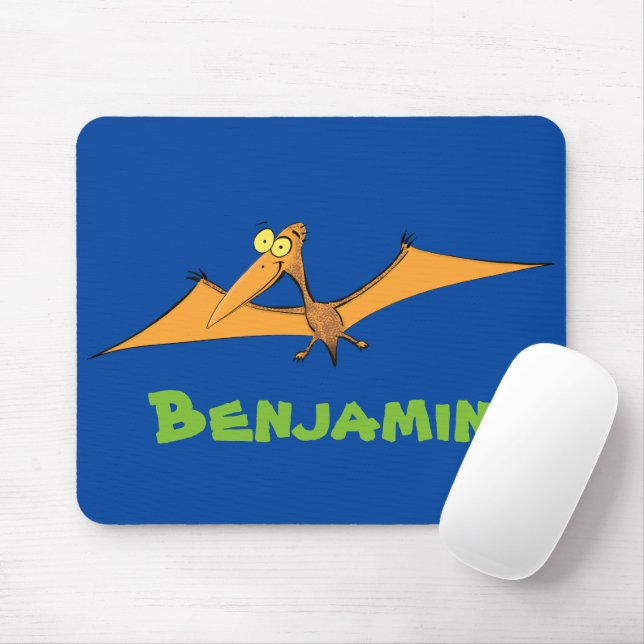 Tapis De Souris Drôle mignon dessin animé de pterodactyle volant o (Avec souris)