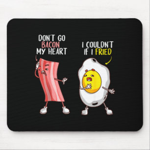 Tapis De Souris Drôle Ne Partez Pas Bacon Mon Cœur Cool Bacon Et Œ