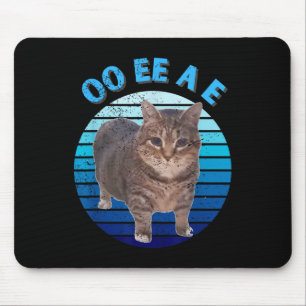 Tapis De Souris Drôle Oiia Distressed Chat Frottant Chat Oi Oi Uia