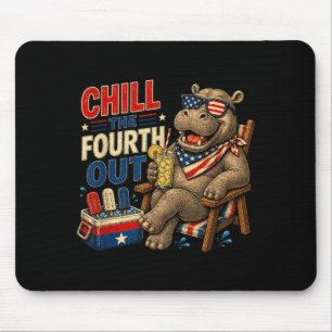 Tapis De Souris Drôle Patriotique Froid Le Quatrième Dehors Hippop