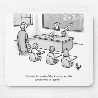 Tapis De Souris Drôle Percentres Classroom Avocat Humour de dessin
