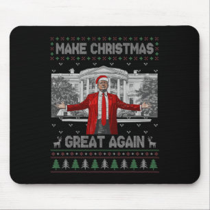 Tapis De Souris Drôle Père Noël Trump Rendre sa grandeur à Noël