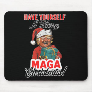 Tapis De Souris Drôle Père Noël Trump S'Est Joyeux Noël