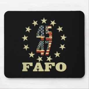 Tapis De Souris Drôle Photo Fafo Trump