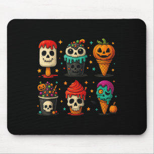 Tapis De Souris Drôle Psicle Été Horreur Halloween crème glacée Su