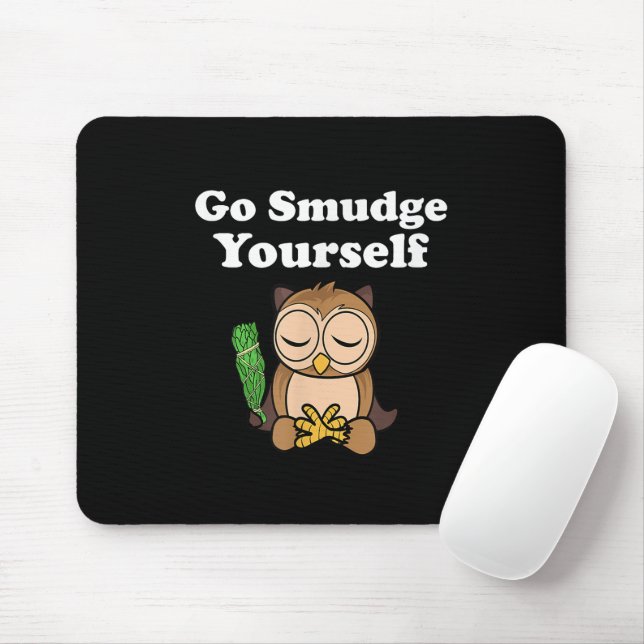Tapis De Souris Drôle Spirituel Fais-toi une Purification toi-même (Avec souris)