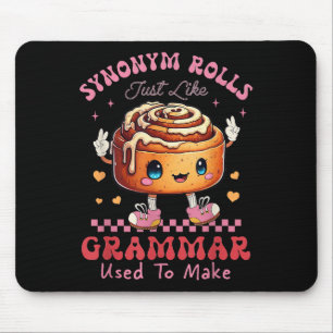 Tapis De Souris Drôle Synonyme Rolls Blague Cinnamon Rolls Grammar