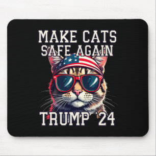 Tapis De Souris Drôle Trump 24 Président Débat Mème Faire Des Chat