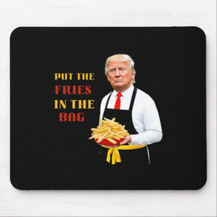 Tapis De Souris Drôle Trump Fast Food A Mis Les Fries Dans Le Sac