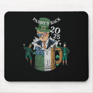 Tapis De Souris Drôle Trump Paddy's Back St. Patrick Day Funny Gif