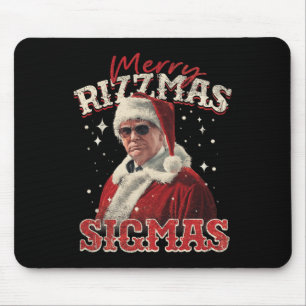 Tapis De Souris Drôle Trump Père Noël Joyeux Rizzmas Sigmas Pajama