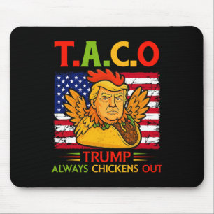 Tapis De Souris Drôle Trump Taco Trump abandonne toujours les poul