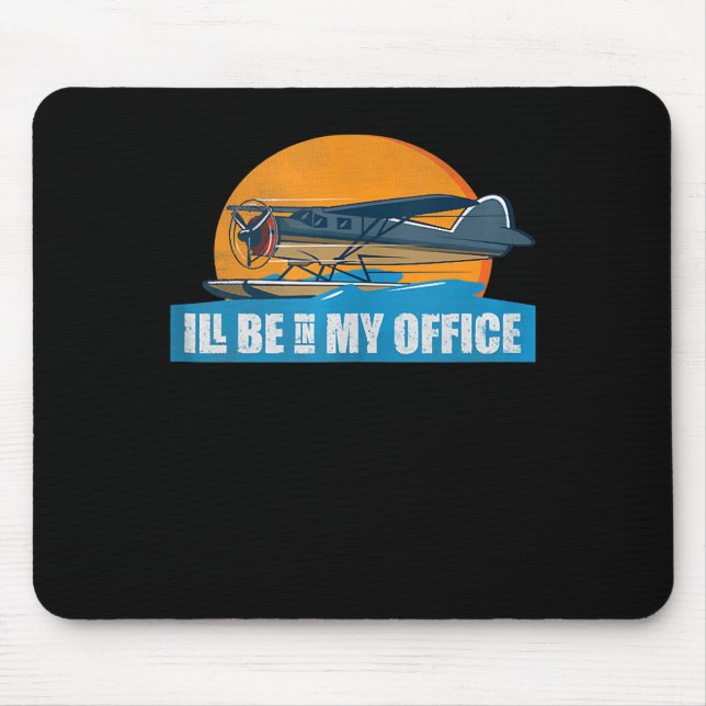 Tapis De Souris Drôle Vêtements d'aviation être bureau Drôle cadea (Devant)