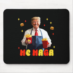 Tapis De Souris Drôles de Trump Mc Méga Frites Fast Food