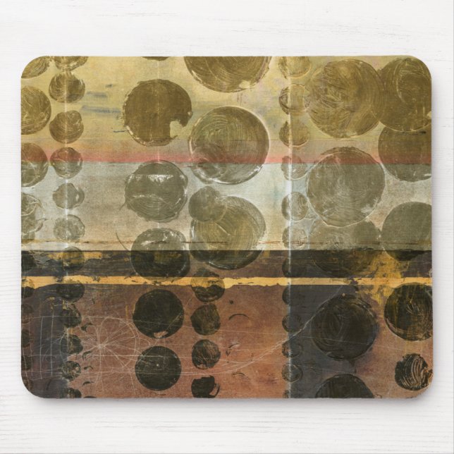 Tapis De Souris Droplets verts circulaires (Devant)