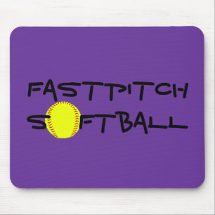 Tapis de souris du base-ball de Fastpitch